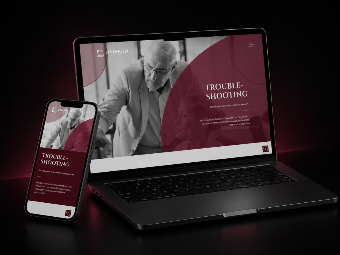 Digitale Präsenz für Lindholm Consulting