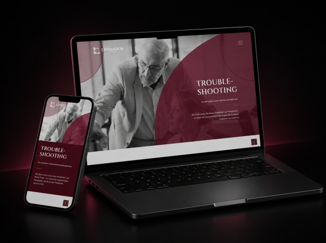 Digitale Präsenz für Lindholm Consulting